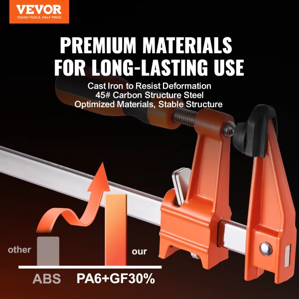 VEVOR Bar Clamps for Woodworking F Clamp 2-Pack 36" - Image 2