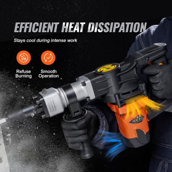 VEVOR 1400W Demolition Jack Hammer Electric Jackhammer - Image 4