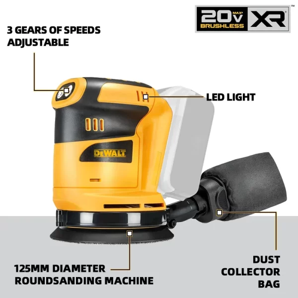 Dewalt 110000RPM Orbital Sander Dewalt 20V Battery - Image 8