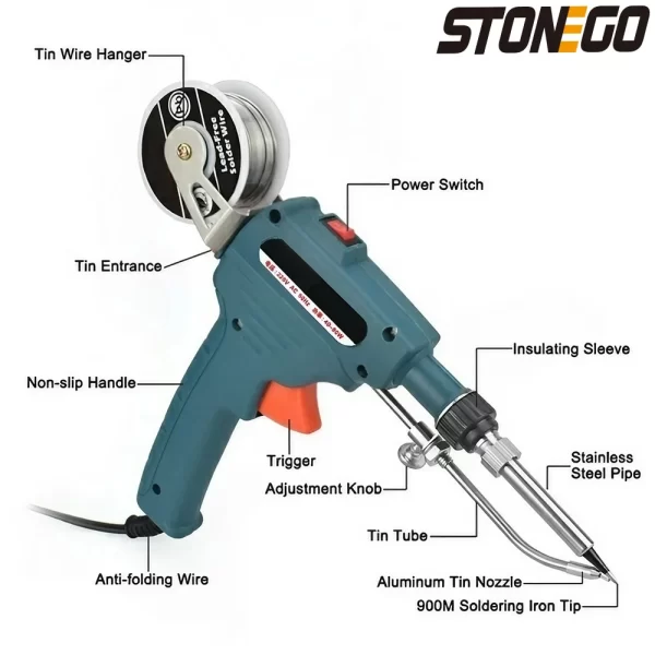STONEGO Hand-held Internal Heating Soldering Iron 110V/220V
