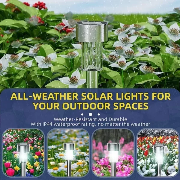 Solar Outdoor Lights Garden Lamp Solar Powered Waterproof Landscape Path lights - Image 5