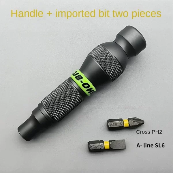 Aluminum Alloy Handle for Shank 1/4" Bits Comfortable Mini ScrewDriver - Image 9