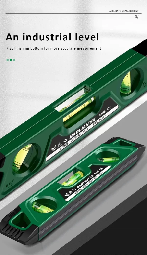 Three Bubble Mini Magnetic Level - Image 8