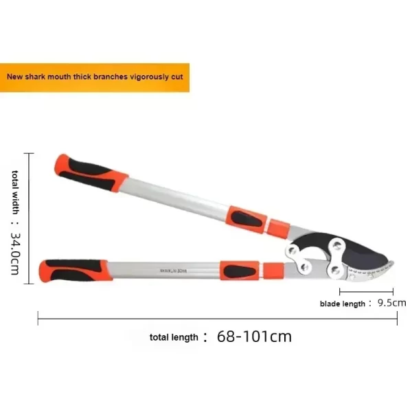 Garden Branch Scissors Stretchable SK5 Steel Long Pruner Gardening Fruit Tree Pruning Shears - Image 8