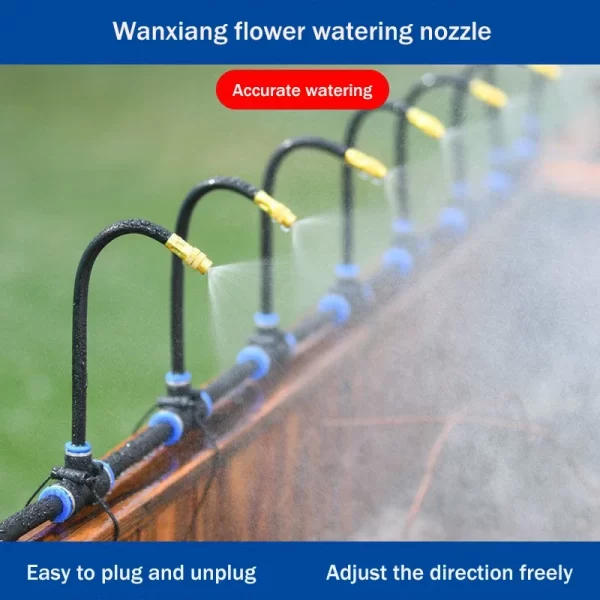 5-20M Universal Automatic Irrigation Sprinkler Kit Rotating Copper Nozzle Sprinkler Watering Kits