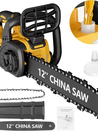 12" Cordless Chainsaw Handheld Garden Electric Chain Saw DeWalt 20v