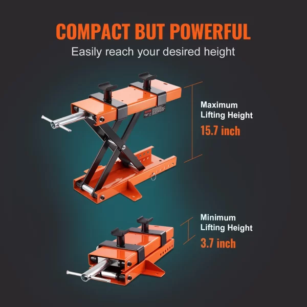 VEVOR Motorcycle Lift 500kg Motorcycle Scissor Lift Jack - Image 6