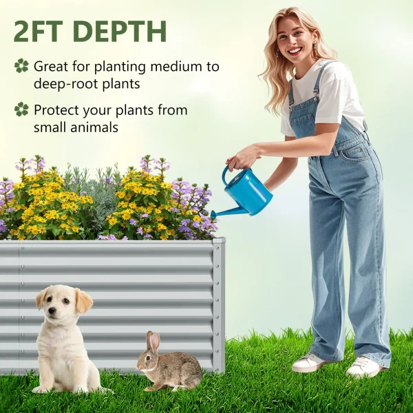 Raised Garden Bed Large Metal Planter Box Kit - Image 4