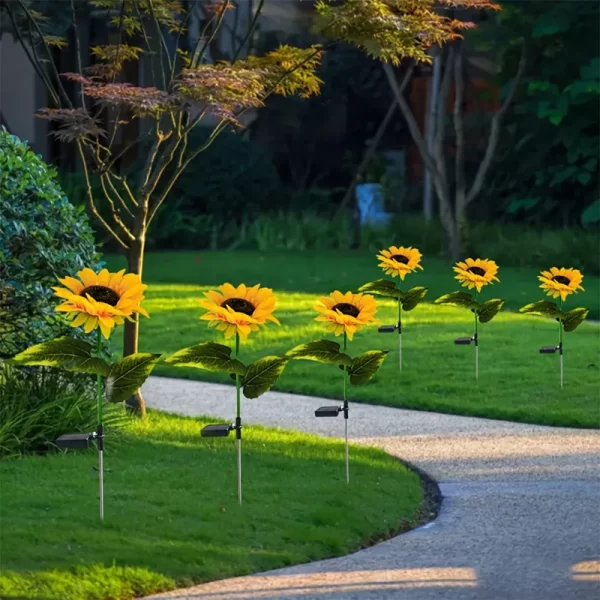 LED Solar Simulation Sunflower Lights Garden - Image 5