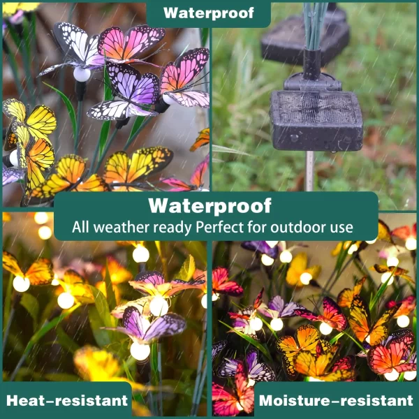 Butterfly Solar Garden Light Swaying Firefly Light - Image 4