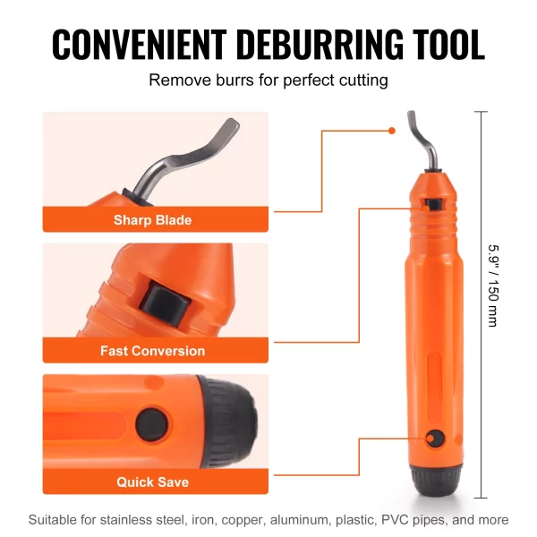 VEVOR 3PCS Tubing Cutter Mini Tube Cutter Deburring  Duty Pipe Cutter - Image 6