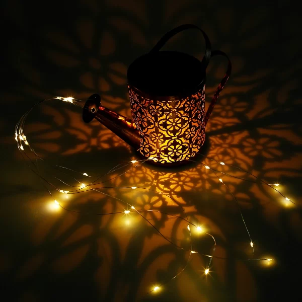 Solar Watering Can Light 36 LED Waterproof Kettle String Lamp Hanging Solar Lantern - Image 4