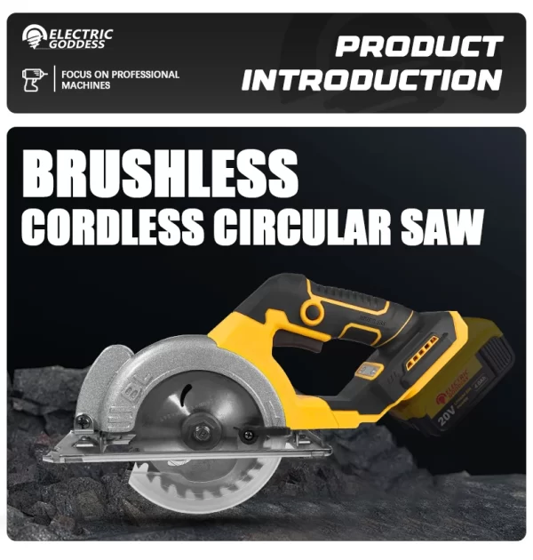 EGOD 5 Inch Brushless Electric Circular Saw Tools for Dewalt Battery - Image 10