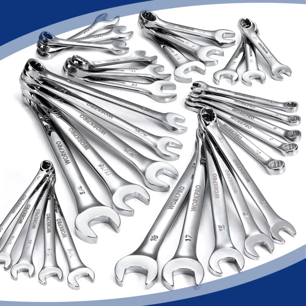 WORKPRO 32-Piece SAE & Metric Combination Wrenches Set - Image 9