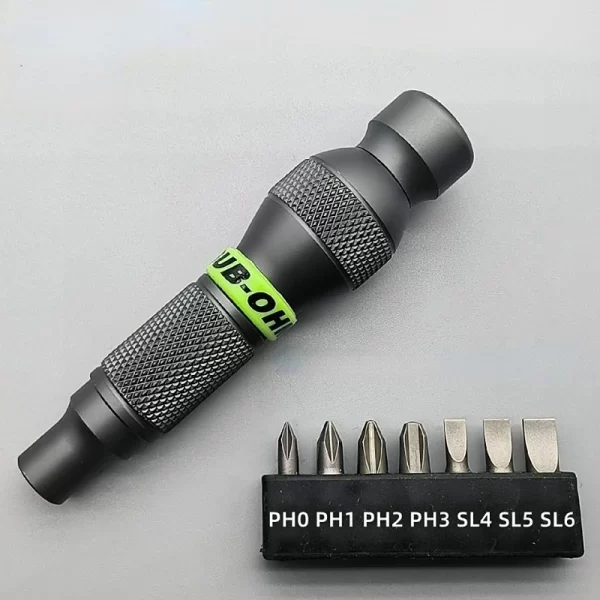Aluminum Alloy Handle for Shank 1/4" Bits Comfortable Mini ScrewDriver - Image 14