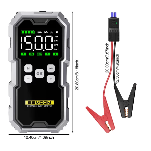 7000A Car Jump Starter with Air Compressor Battery Booster - Image 8