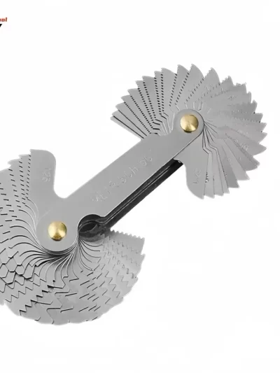 58 in 1 Thread Gauge Pitch Scale Stainless Steel High Precision Metric Britain America 55-60 Degree