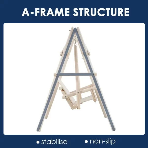 Log Swing Stand Porch Swing Set - Image 10