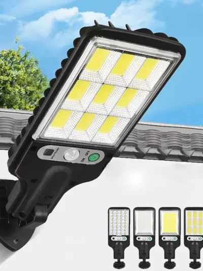 Solar Outdoor LED Wall Light, Waterproof 3modes Induction