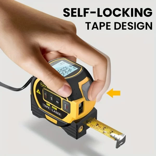 1pc Laser Tape Measure 3 In 1 Digital Tape Measure - Image 4