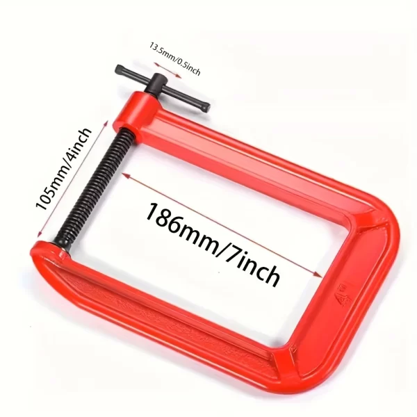 G Clamp Deep Reach C Clamp,4 Inch C-Clamp Set Industrial Strength C Clamps - Image 11