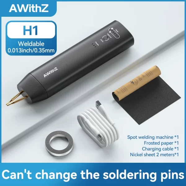 AWithZ Portable Spot Welder DIY Handheld Spot Welding Machine 90 Gears Adjustable Spot Welding for 18650 Lithium Battery - Image 8