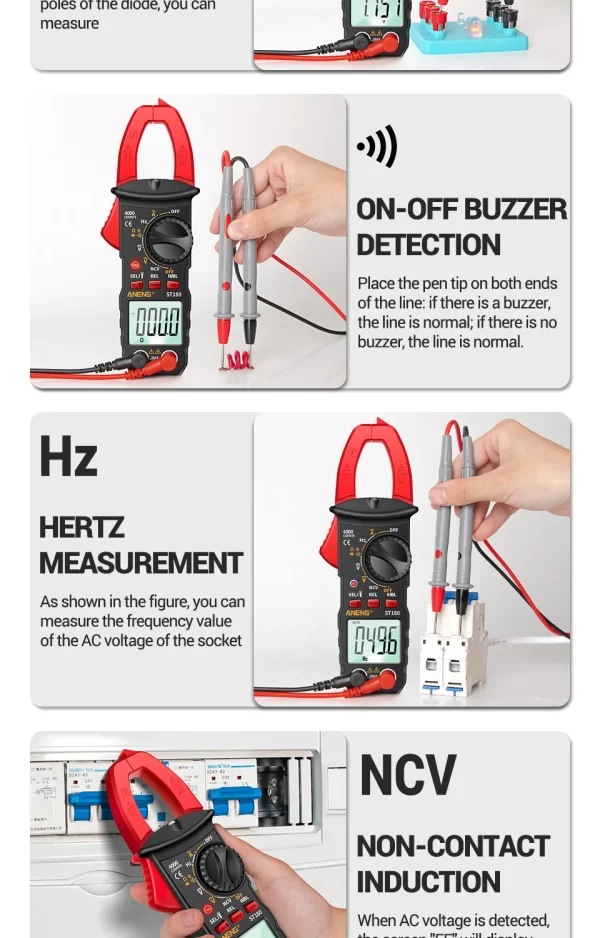 ANENG ST180 AC Current Clamp Meter - Image 15
