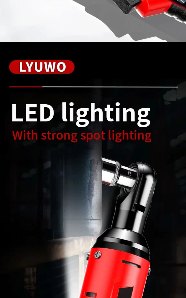 LYUWO 3/8 Rechargeable Electric , Ratchet Set, Angle Drill, Screwdriver - Image 18
