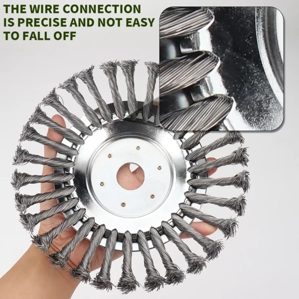 Landscaping Weeding Machine 6/8 Inch Weeder Rotary Weed Brush - Image 2