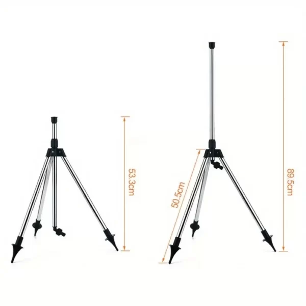1 Set 360 Rotary Irrigation Tripod Lawn Garden Sprinkler Telescopic - Image 9