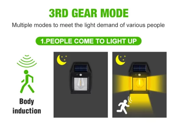 Solar Wall Lights Wireless Motion Sensor Security Lamps Dusk to Dawn 1~8PCS - Image 13