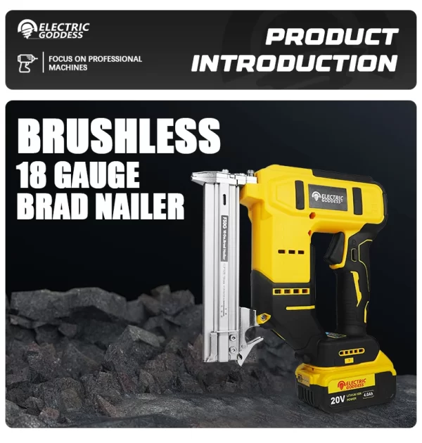 EGOD Brushless 15MM-50MM Nail Gun for Dewalt 20V Battery - Image 8