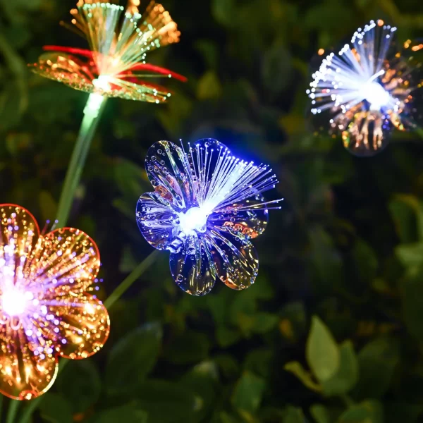 Garden Solar Flower Lights Outdoor 6LED Decor Light Waterproof