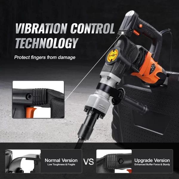 VEVOR 1400W Demolition Jack Hammer Electric Jackhammer - Image 3