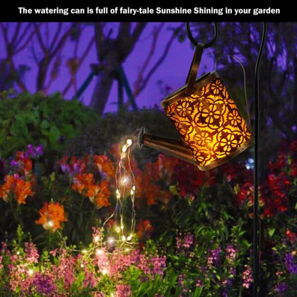 Solar Watering Can Light 36 LED Waterproof Kettle String Lamp Hanging Solar Lantern - Image 15