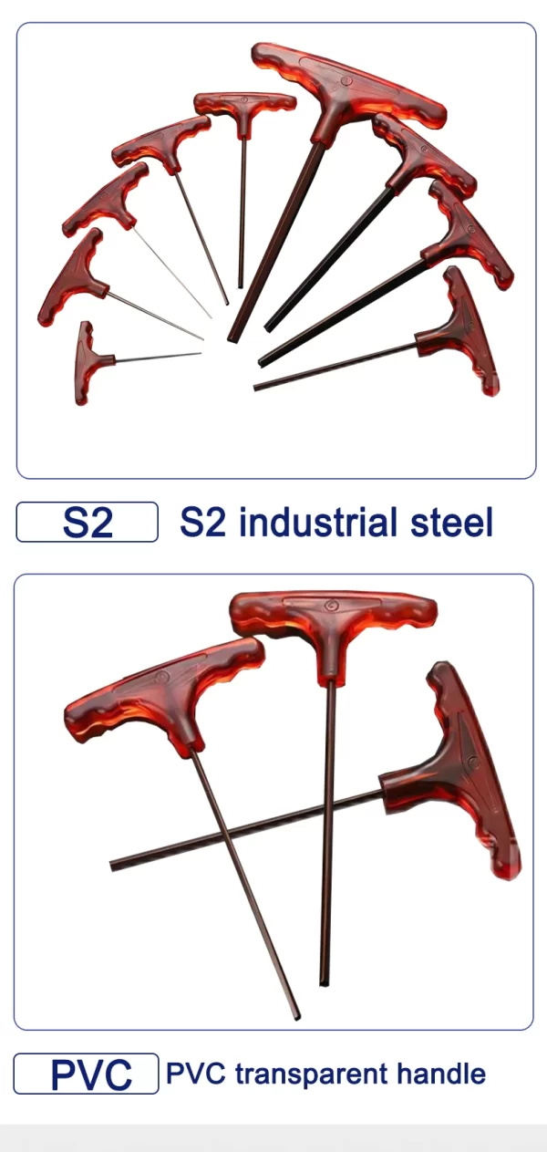 T-type Allen Wrench Mills S2 Steel Allen Wrench Set M4 Allen Wrench M6 T-type Allen Wrench - Image 21
