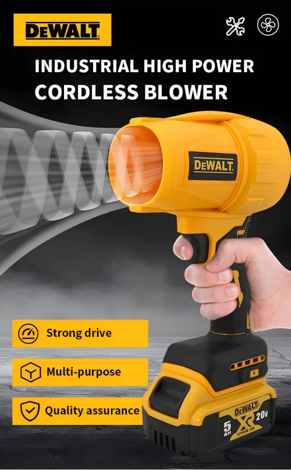 DEWALT Cordless Air Blower Brushless Turbo Fan 20V Battery - Image 8