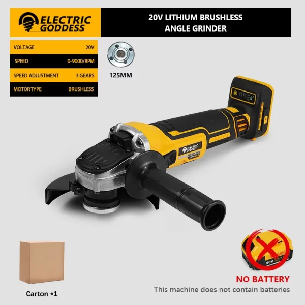 Angle Grinder 9000RPM Metal Grinder Dewalt 20V Batteries - Image 7