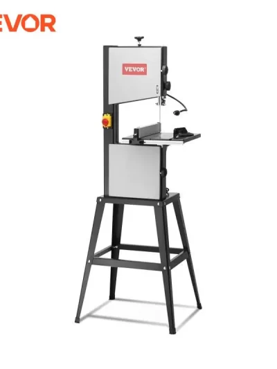 VEVOR Benchtop Band Saw with Stand 9.65-Inch Two-Speed