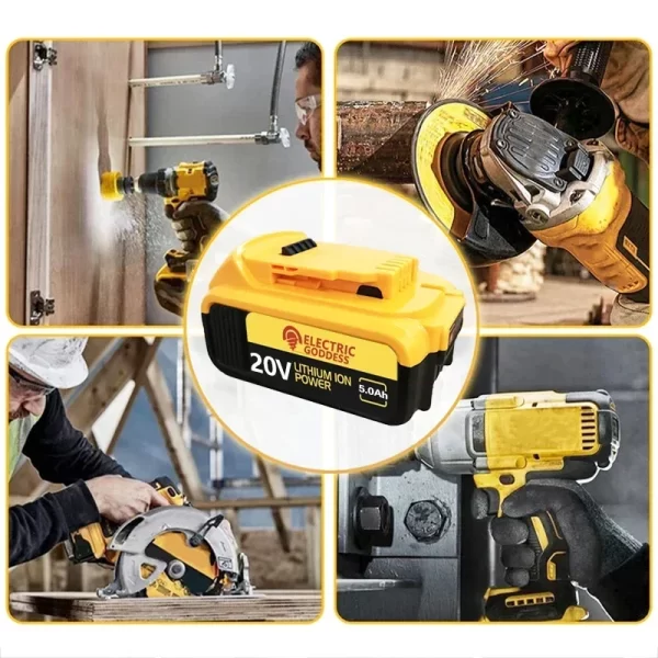 New 100% Original 5.0Ah For Dewalt 20V Power Tools - Image 4