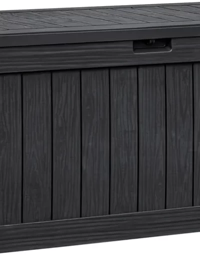 Resin Deck Box 120 Gallon Waterproof Large Deck Boxes Plus Outdoor Indoor Storage