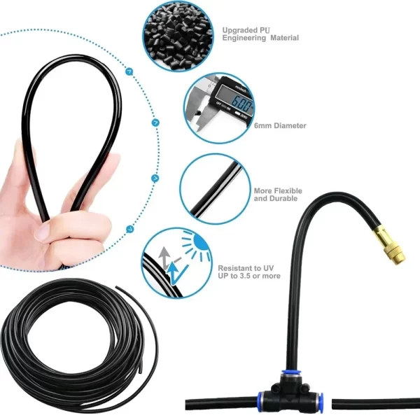 5-20M Universal Automatic Irrigation Sprinkler Kit Rotating Copper Nozzle Sprinkler Watering Kits - Image 5
