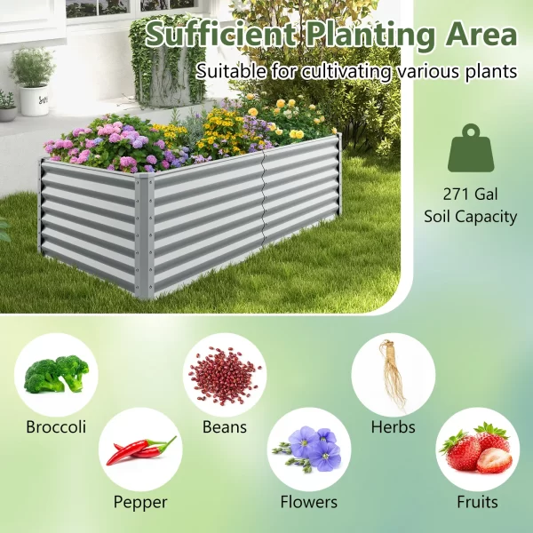 Raised Garden Bed Large Metal Planter Box Kit - Image 3