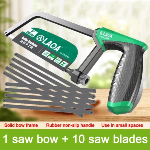 LAOA Mini Hacksaw 6 inch Frame Small Hacksaw