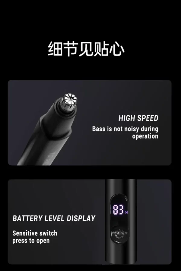 2 In 1 Electric Portable Ear And Nose Hair Trimmer Clipper - Image 35