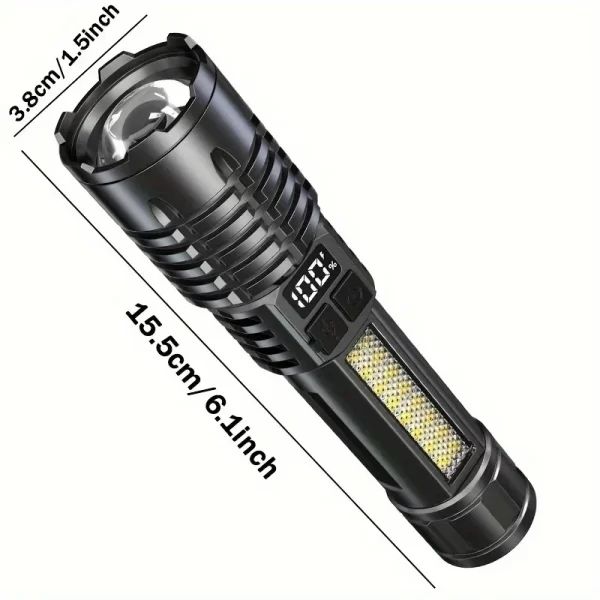 Heinast High Power LED Flashlight Powerful TYPE-C Rechargeable - Image 16