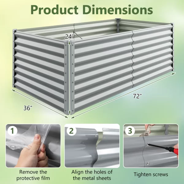 Raised Garden Bed Large Metal Planter Box Kit - Image 6