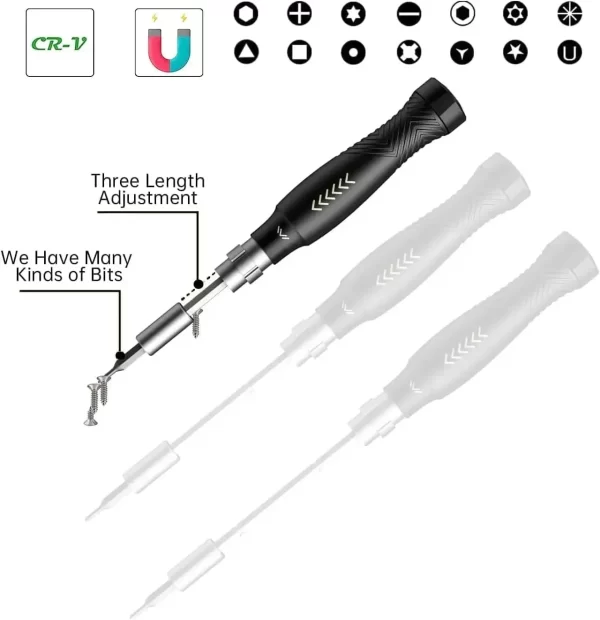 JAKEMY JM-8183 145 In 1 Precision Screwdriver Set Hex Phillips Magnetic - Image 4