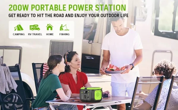 200W Portable Power Station 155Wh Solar Generator - Image 8