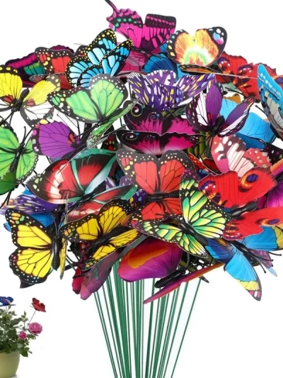 5-50Pcs Waterproof Butterfly
